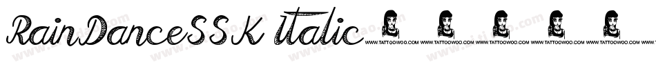 RainDanceSSK Italic字体转换